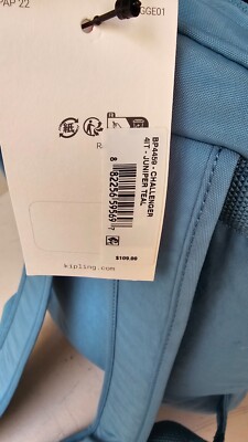 Kipling CHALLENGER Backpack BP4459 JUNIPER TEAL Color New  display picture 1