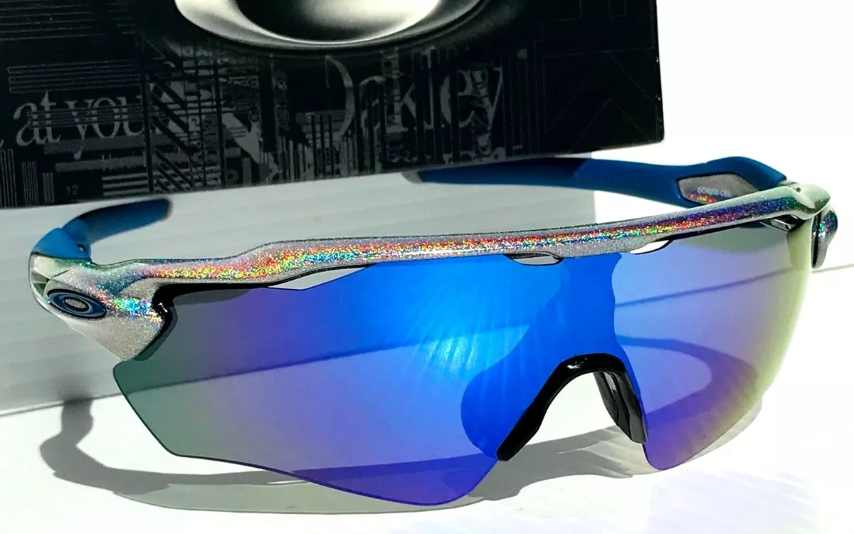 Foster Cyclops ledningsfri Oakley RADAR EV Path HOLOGRAPHIC Polarized Galaxy Blue Mirror Sunglass  9208-C5 | eBay