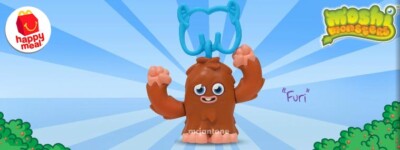 McDonald's 2012 MOSHI MONSTERS Pet Monster Keychain Clip On YOUR