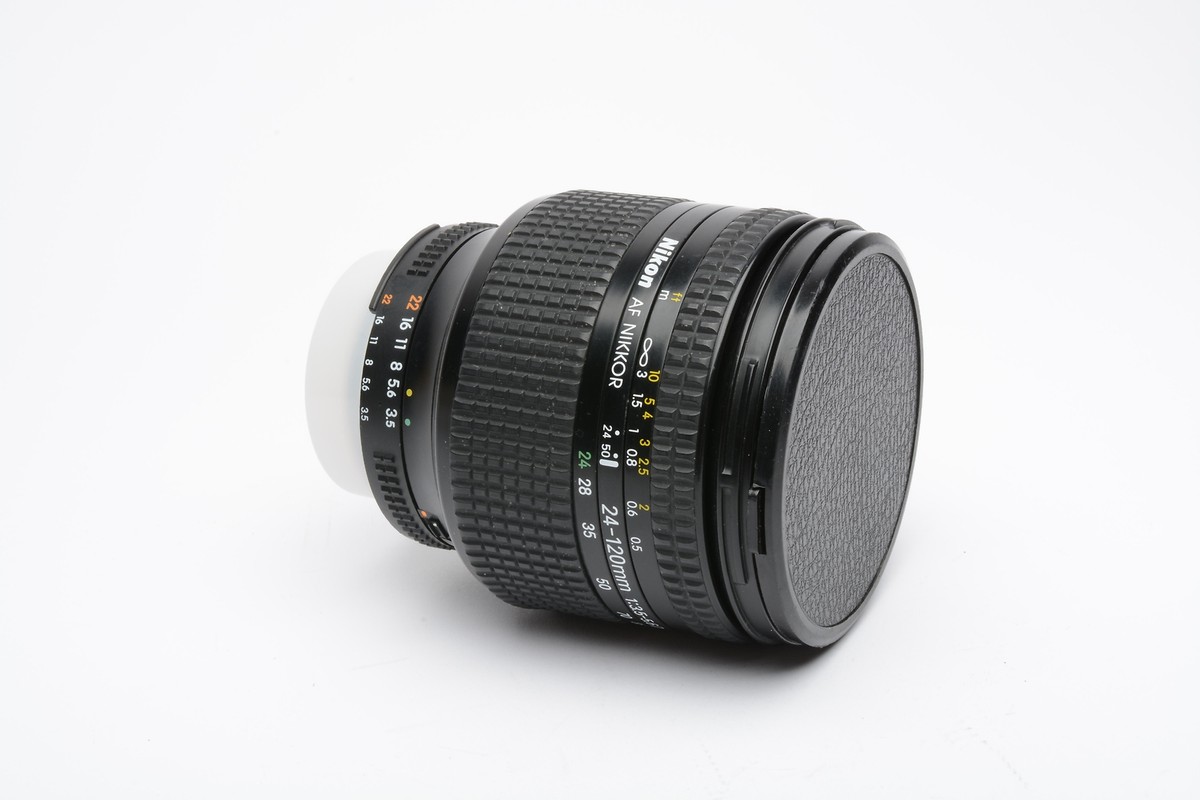Nikon AF Zoom-Nikkor 24-120mm f3.5-5.6D zoom lens, caps, Nice! | eBay