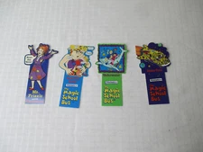 Magic School Bus 1995 Bookmark Lot of 4 Die Cut Never used vintage