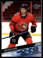 2020-21 Upper Deck Young Guns Artem Zub Rookie Ottawa Senators #710