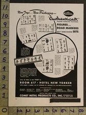 1949 TOY AD COMET METAL CO ARMY MILITARY SOLDIER AUTHENTICAST ROAD SIGN FARMTC72