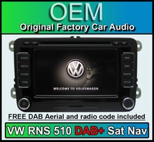 VW RNS 510 DAB navigation, Transporter T5 sat nav, DAB radio CD player V16 MAPS