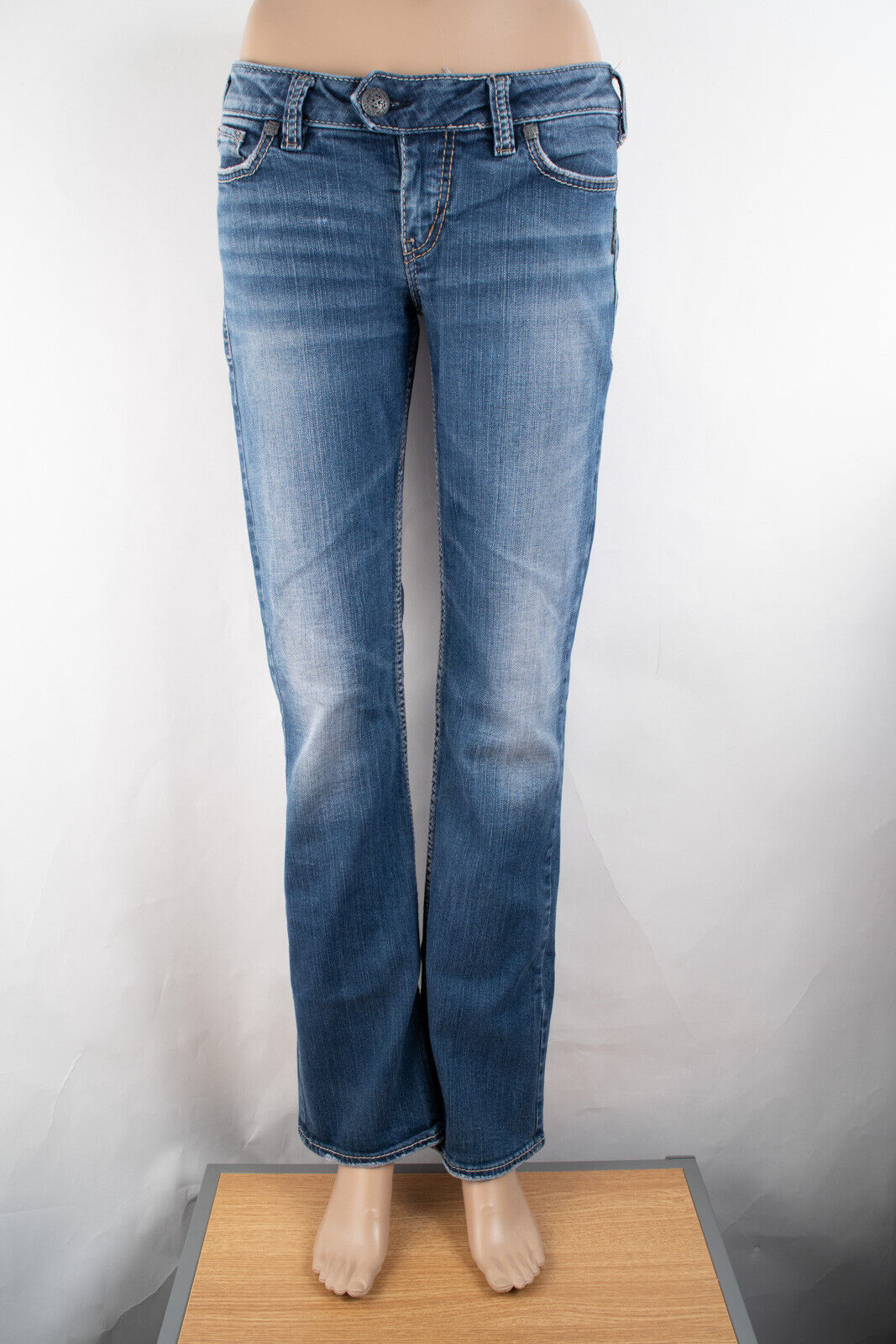 Silver Jeans Tuesday Low Slim Bootcut 29 (30 X 31) Women's Denim Jeans Faux  Flap | eBay