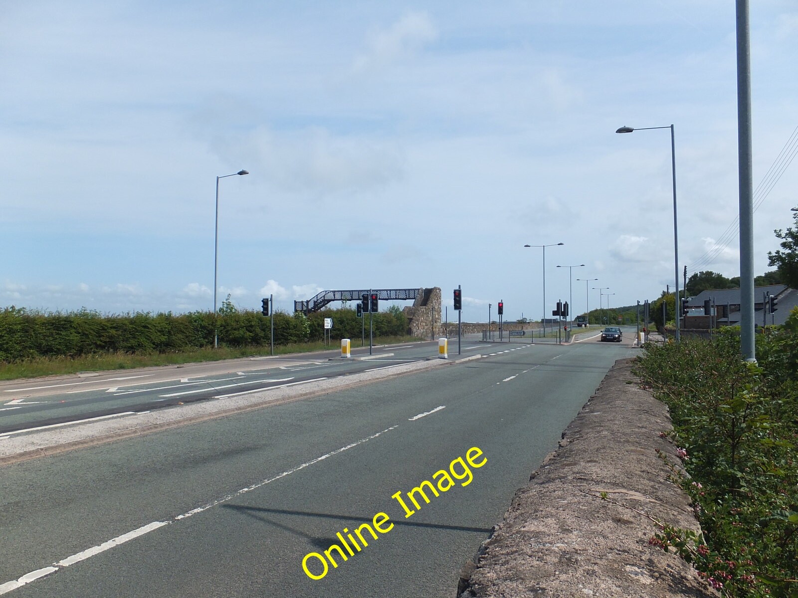 Photo 6x4 A548 at Ffynnongroyw road junction This is the by-pass that ...