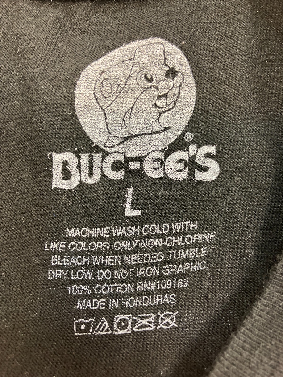 Buc-ee's Logo wearing a mask/Men's Black T-Shirt/machine washable 100% ...