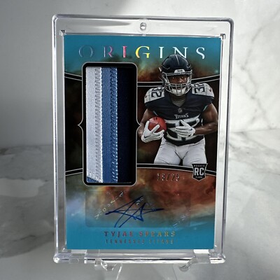 2023 Origins Rookie Tyjae Spears 3 Color Patch Auto Turquoise 18/25  #RJJA-TSP