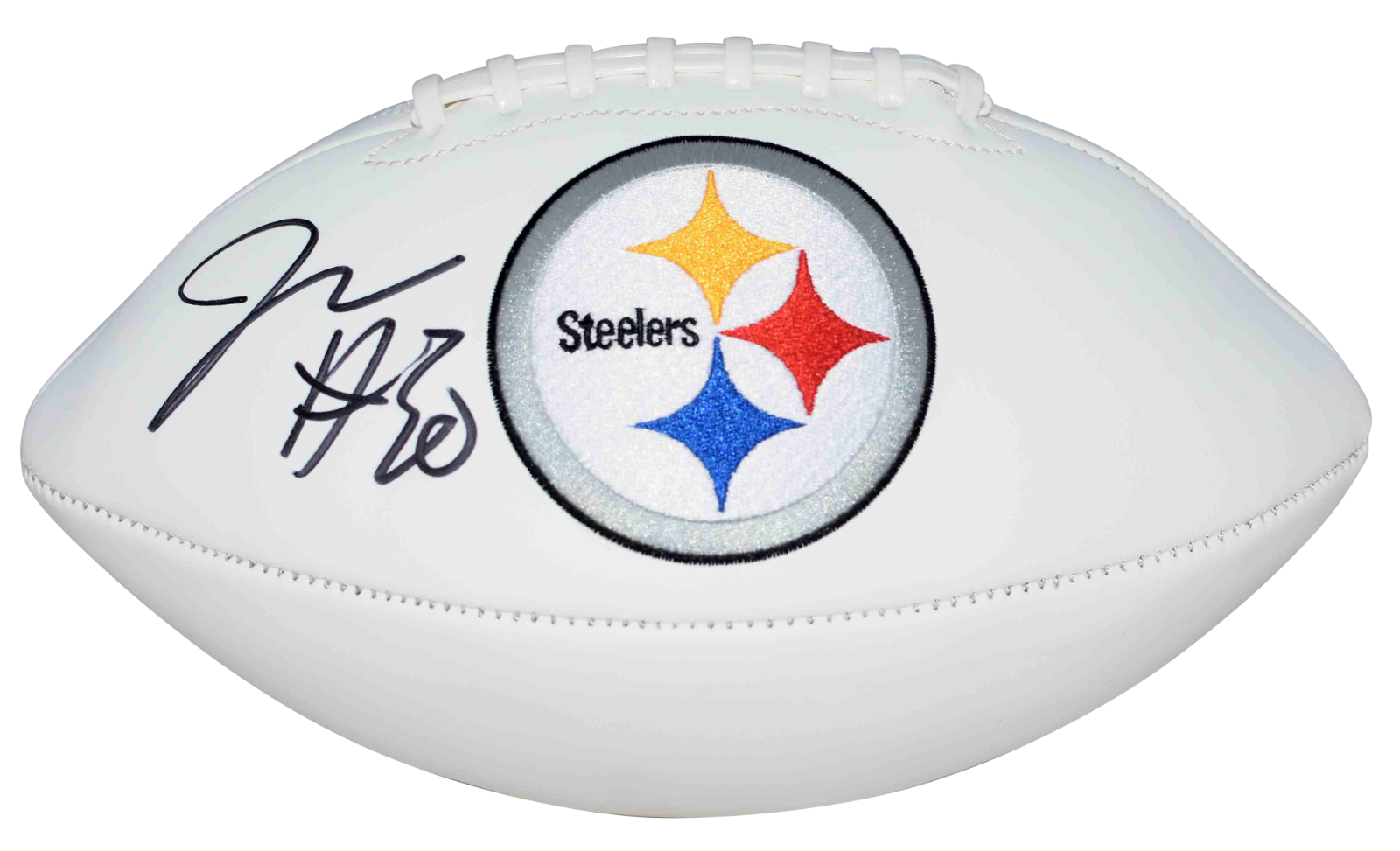 Jaylen Warren Autographed Signed Pittsburgh Steelers WHITE LOGO FOOTBALL BECKETT 