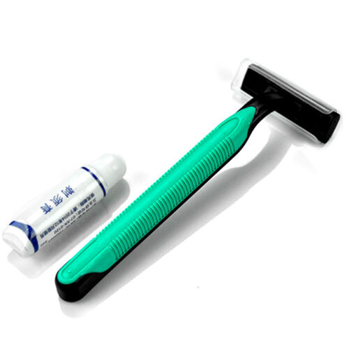 1X Travel Portable Razor Shaver Grainer With Shaving Cream - Picture 2 of 6