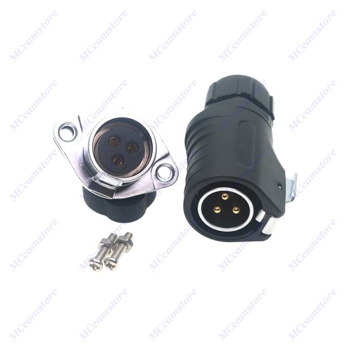 XHP20 3 Pin Screw Crimp Aviation Connector Plug Socket,Electrical Wire Connector - Picture 3 of 7