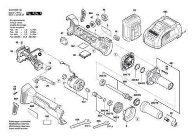 Bosch Ersatzteile für GGS 18V-23LC Akku-Geradschleifer