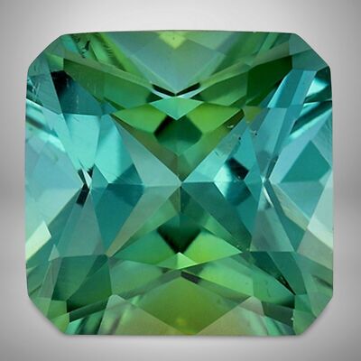 Green Tourmaline Octagon Cut Gemstone 6 Cts - 13 mm AAA+ Precious Jewelry Gem