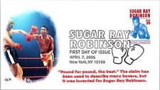 SC#4020 FDC - Sugar Ray Robinson - QCR Cachet - 32342