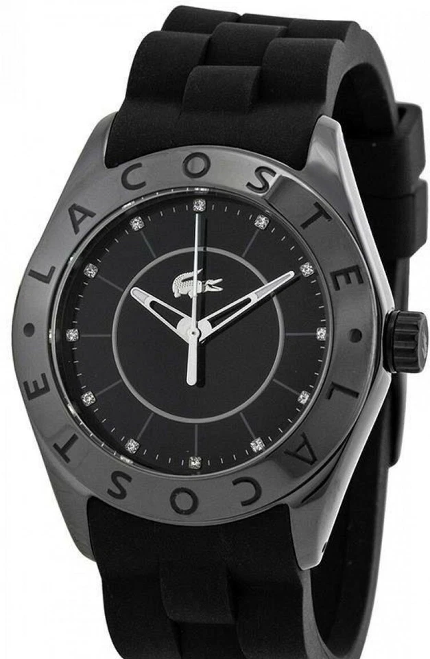 ✅NUEVO RELOJ DE CUARZO Lacoste 2000673 cerámica negra nuevo en caja con etiquetas Foto 3 de 4