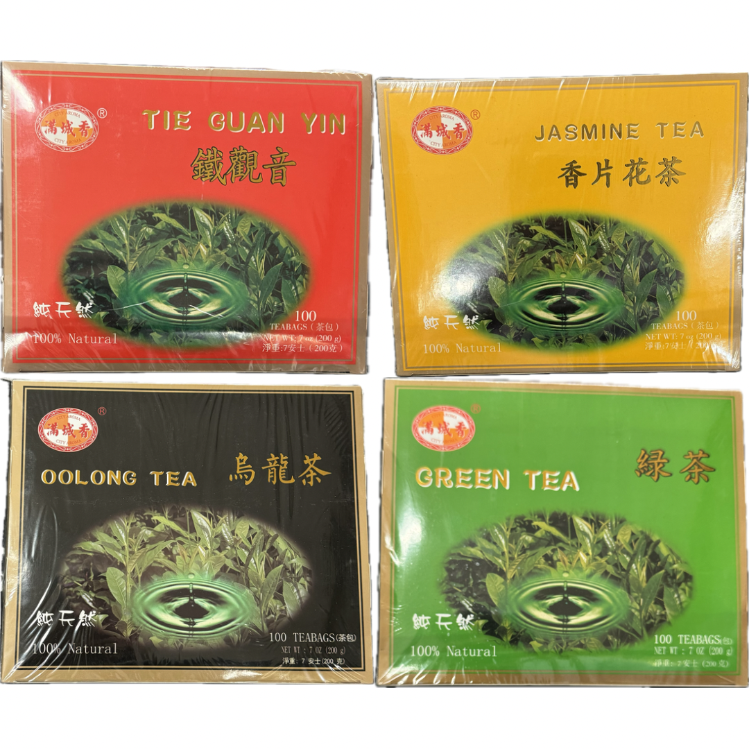 Citi Aroma Tea 100 Tea Bags, Natural Green Tea Leaves, 7oz