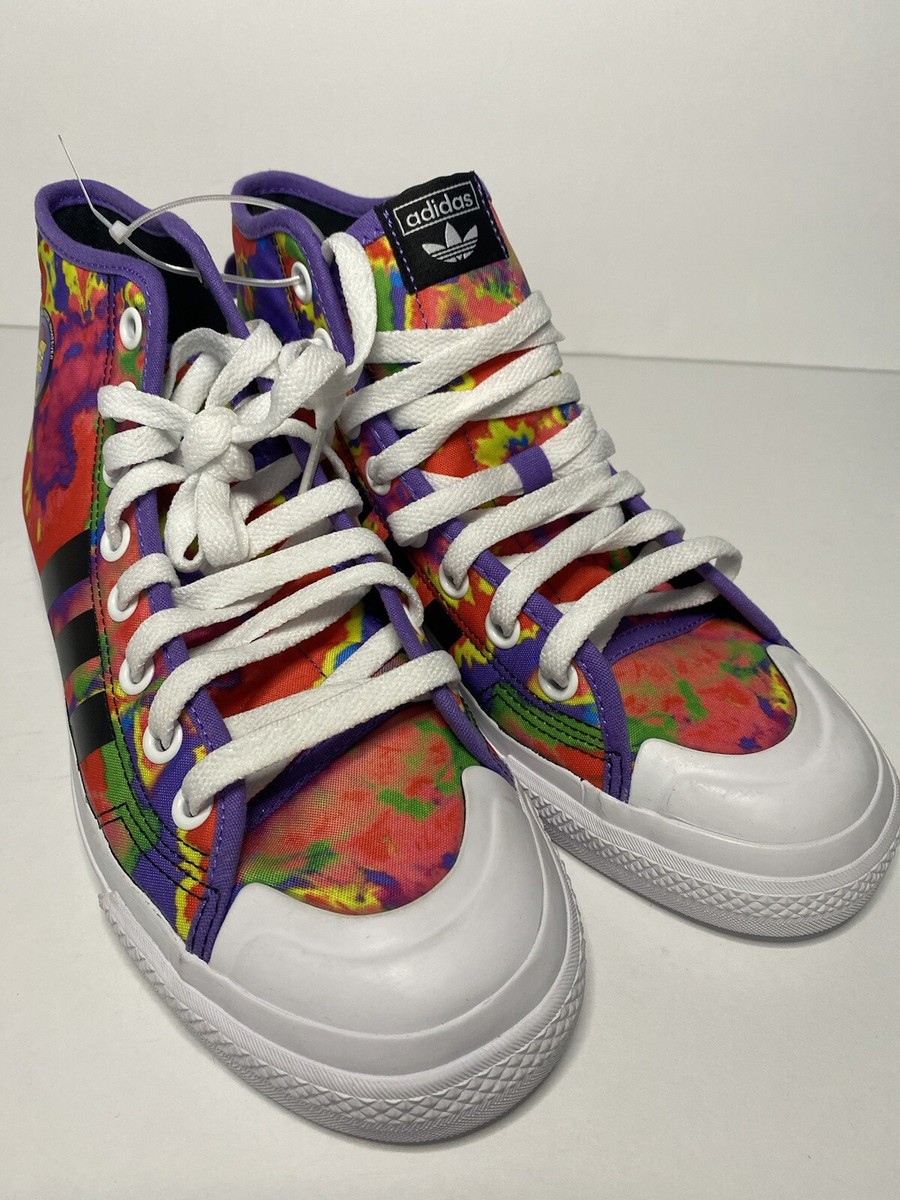 Size 7 - Adidas Nizza Simpson Collaboration High Top multicolor