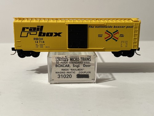 MICRO TRENES KADEE 31020 CAJA DE RIEL 50' CAJA DE UNA SOLA PUERTA #14714 ESCALA N | Zustand: New