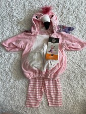 Hyde and Eek Boutique Infant Halloween Costume Plush Flamingo Sz 0-6 Months NWT
