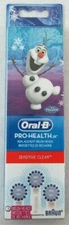 3 Oral-B Pro Health Sensitive Replacement Toothbrush Heads for Kids Olaf Frozen