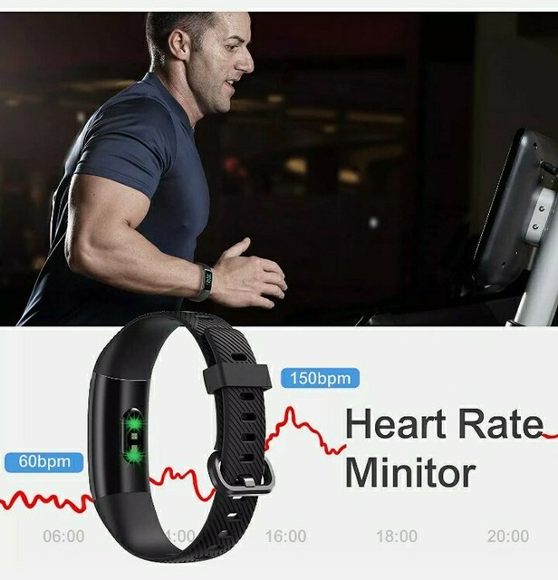 Teminice High-end Fitness Trackers HR Activity Trackers Health Exercise Watch W for sale online