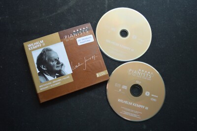 WILHELM KEMPFF GREAT PIANISTS RARE 2 X CLASSICAL CD! BEETHOVEN BRAHMS MOZART