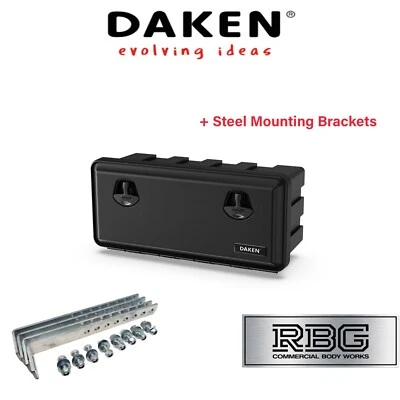 DAKEN Toolbox JUST 750 x 350 x 300 with BRACKETS 4x Truck Storage Box Tool Box