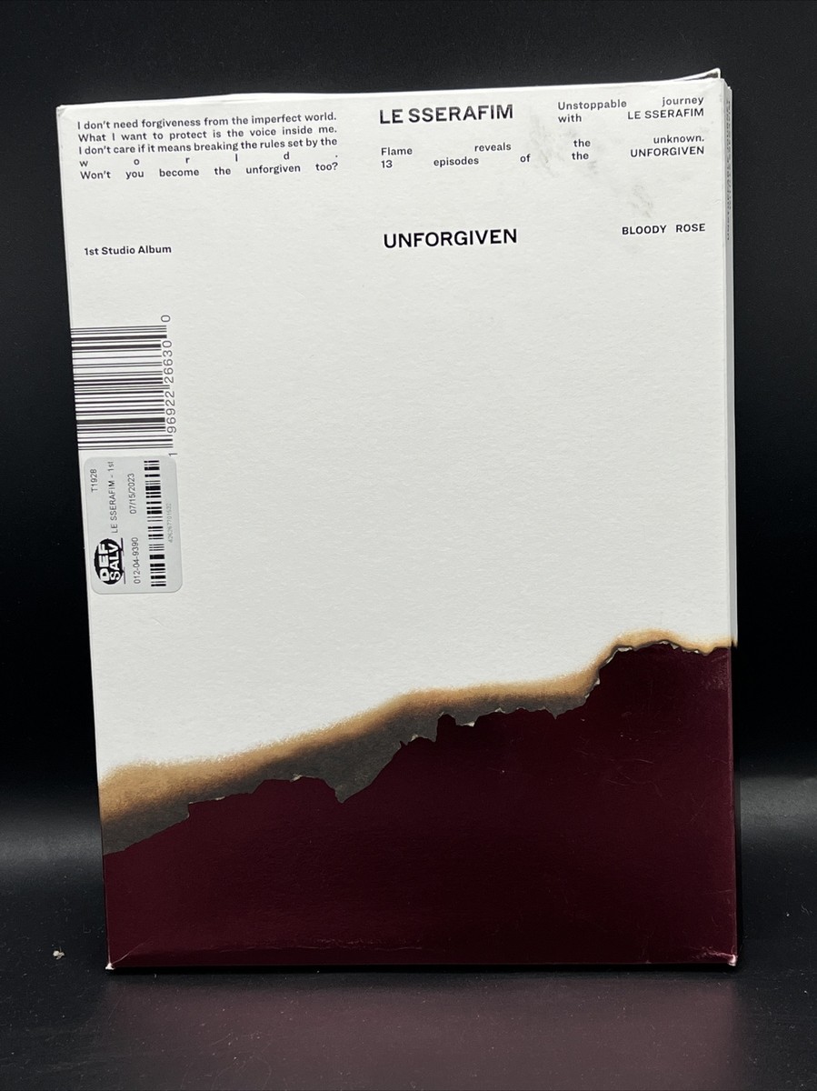 LE SSERAFIM 'UNFORGIVEN' Vol. 1- Dusty Amber. New Out Of Plastic