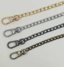 Metal Flat Chain For Handbag Purse Shoulder Strap Bag Or Sewing Replacement