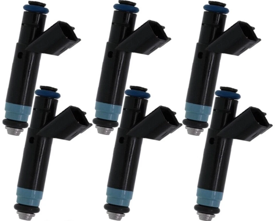 Inyector de combustible OEM 6X para Chrysler Pacifica 2005 3,8 L V6 #04861238AC Foto 2 de 4