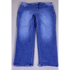 Gloria Vanderbilt Amanda Jeans Women's 18WS Blue High Rise Tapered Medium Wash