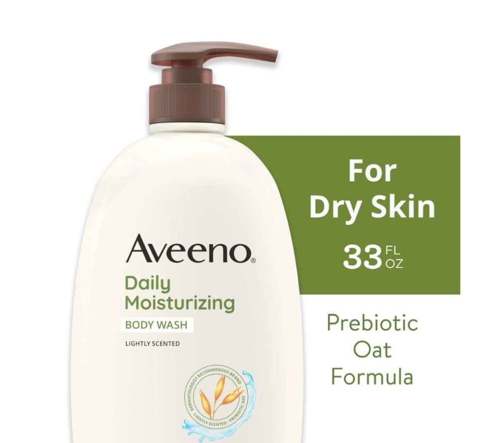 Aveeno Daily Moisturizing Body Wash & Scrub for Dry Skin 33 oz