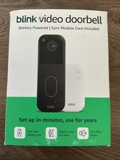 Blink Video Doorbell Battery with Sync Module, New factory sealed