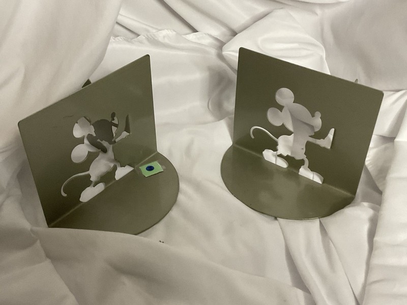 Disney Mickey Mouse Collection - Gray Die Cut Bookends  (2)