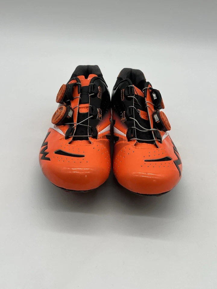 Northwave Extreme Tech Plus Men’s Sz 8 Orange Carbon Road Gravel Cycling Shoes. - Image 3 of 4