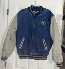 Notre Dame Fighting Irish Gear for Sports Denim Bomber Jacket - Size Adult Large