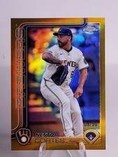 2025 Topps Series 2 Nestor Cortes Gold Refractor /50 Milwaukee Brewers 