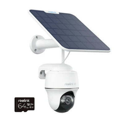 Reolink - 4K Argus PT Ultra 360° AI Battery Cam Kit +64GB