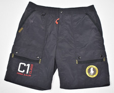 POLO RALPH LAUREN VTG Large Men's C1 CLASS CANOE SLALOM Nylon Cargo Shorts Black