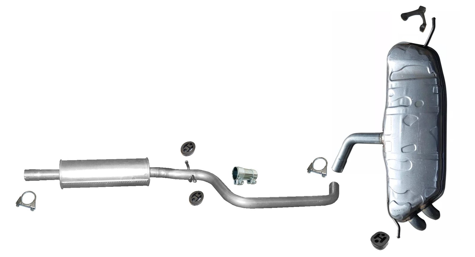 Echappement silencieux Golf V 2.0 TDI acier haute durabilite - 2