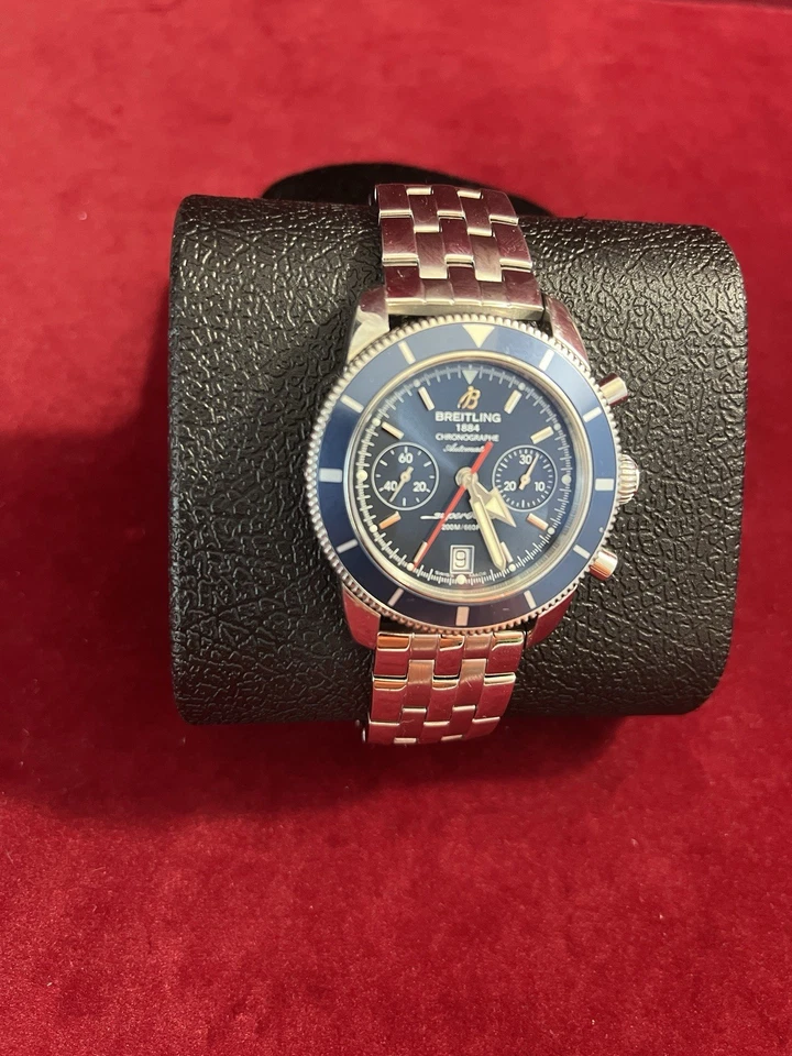 Cronógrafo automático Breitling Superocean Heritage esfera azul - A23370 44 mm Foto 3 de 4