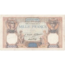 [#1292410] Frankrijk, 1000 Francs, Cérès et Mercure, 1927-10-21, T.629, TTB
