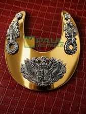 GORGET BRITANNIQUE militaire laiton 1775-1776 guerre révolutionnaire 