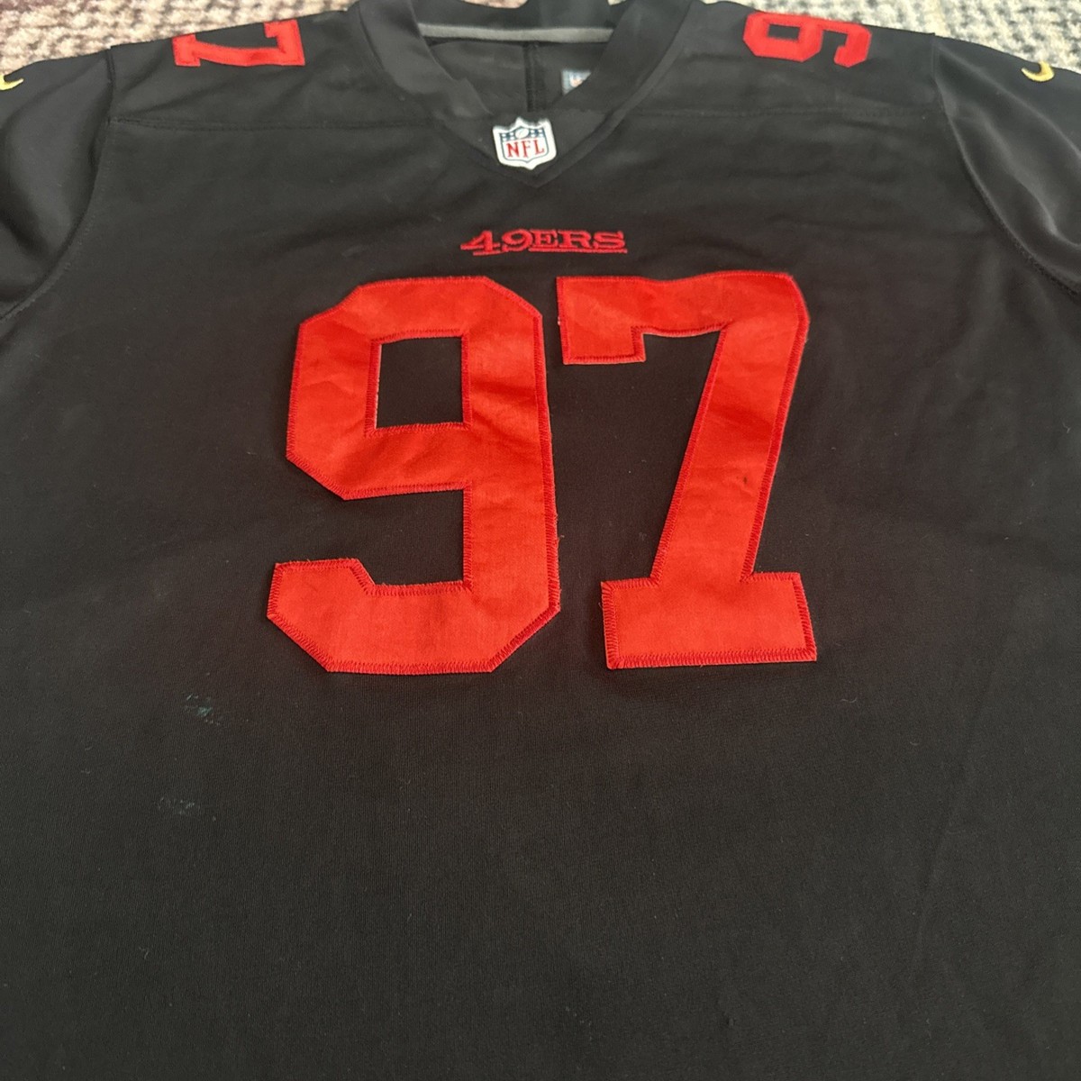 Nike San Francisco 49ers Nick Bosa Jersey #97 Black Size Medium | eBay