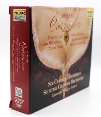 MACKERRAS Mozart Cosi Fan Tutte 3 CD Box Set Opera Classical Scottish Chamber