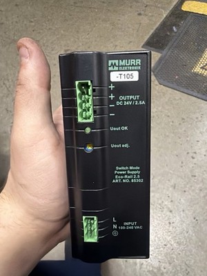 Murrelektronik Eco-Rail 2.5 24V 2.5A SMPS 100-240VAC DIN Rail 85302