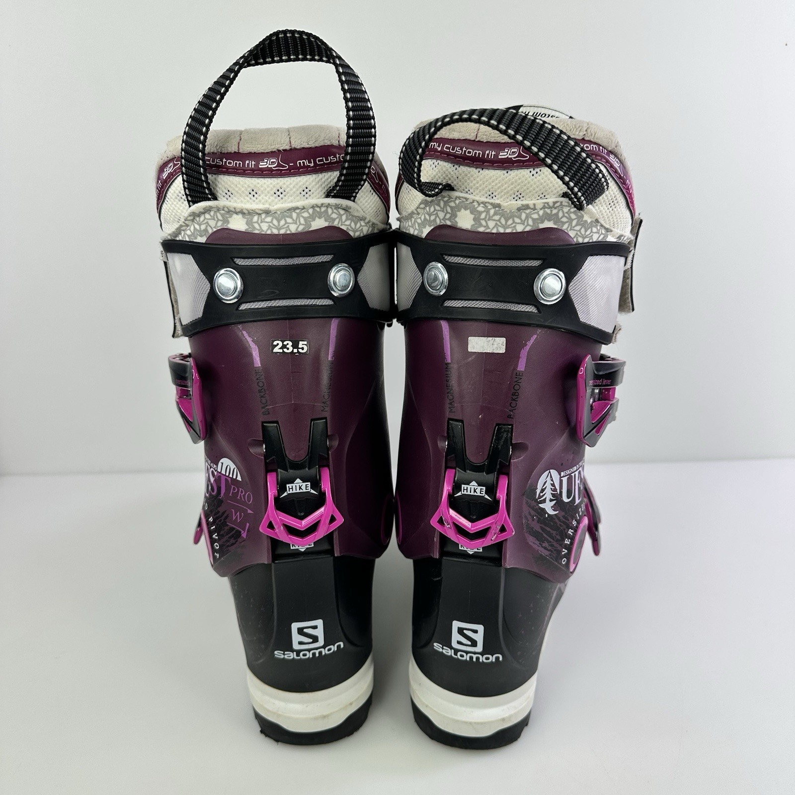 Scarponi da sci Salomon Quest Pro 100 neri da donna taglia 23 5