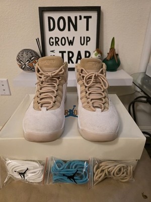 Jordan 10 'Linen' X Solefly, Size 10M, OG Box and Extra Laces (3), Lightly Used