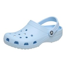Crocs Classic Light Blue Unisex Kids Clog Sandal Rubber Slip-On Adjustable Strap