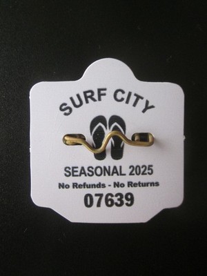 2025   SURF   CITY   NEW  JERSEY  SEASONAL  BEACH  BADGE/TAG